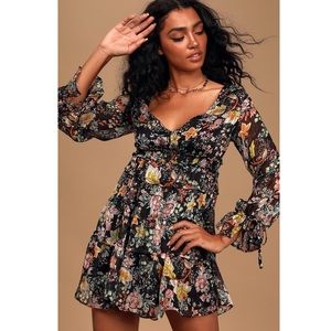 knee length dresses for ladies Margot Lace Midi Dress in Black